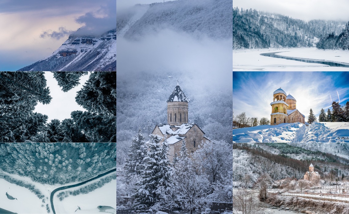 მოგესალმებით 11 იანვარს (კვირა)  ცხრაჯვარი – დათოვლილი, შაორის წყალსაცავი, ნიკორწმინდა, სიყვარულის ჩანჩქერი, ბარაკონი 