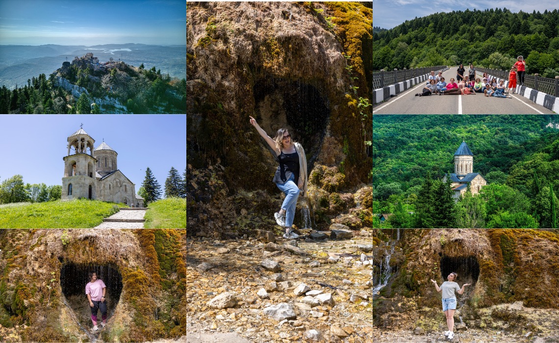 მოგესალმებით 3 მაის (კვირა) გოგნის წმ გიორგი, ნაქერალას ურელტეხილი, ცხრაჯვარი, ნიკორწმინდა, ქვაბთკარის გულის ფორმის ჩანჩქერი,ბარაკონი 